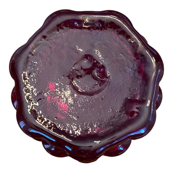 Vintage Bischoff GlassRed Hand blown bubble glass 4.5” x 3.5” mint condition. - Picture 3 of 3